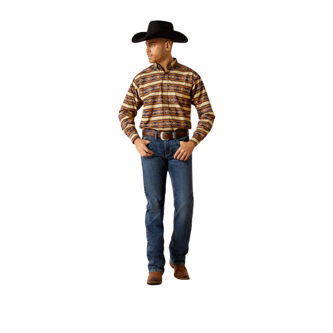 Ariat Men's Stanford Classic Fit Khaki Shirt