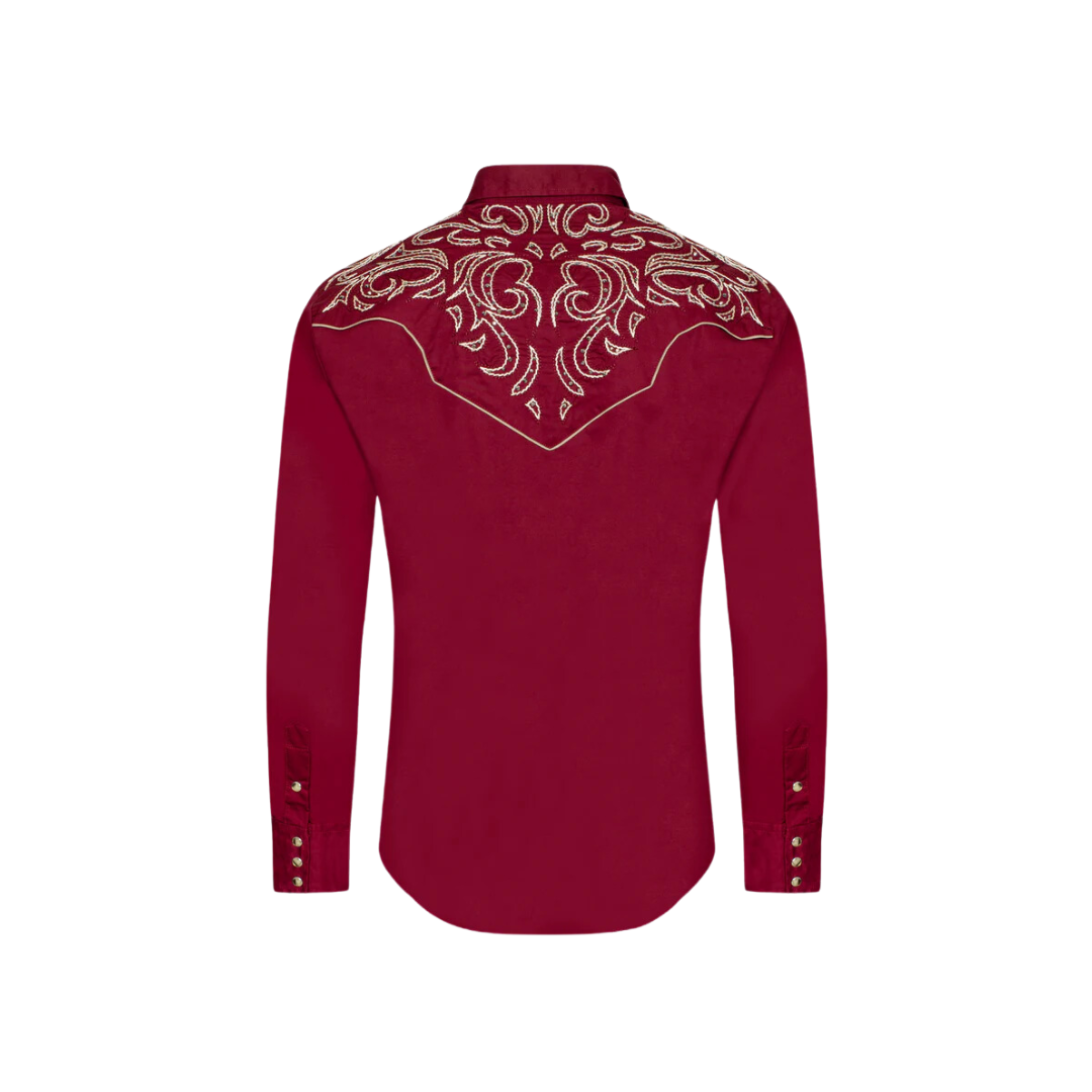 Avalon Men's Western Cowboy Embroidery Shirt