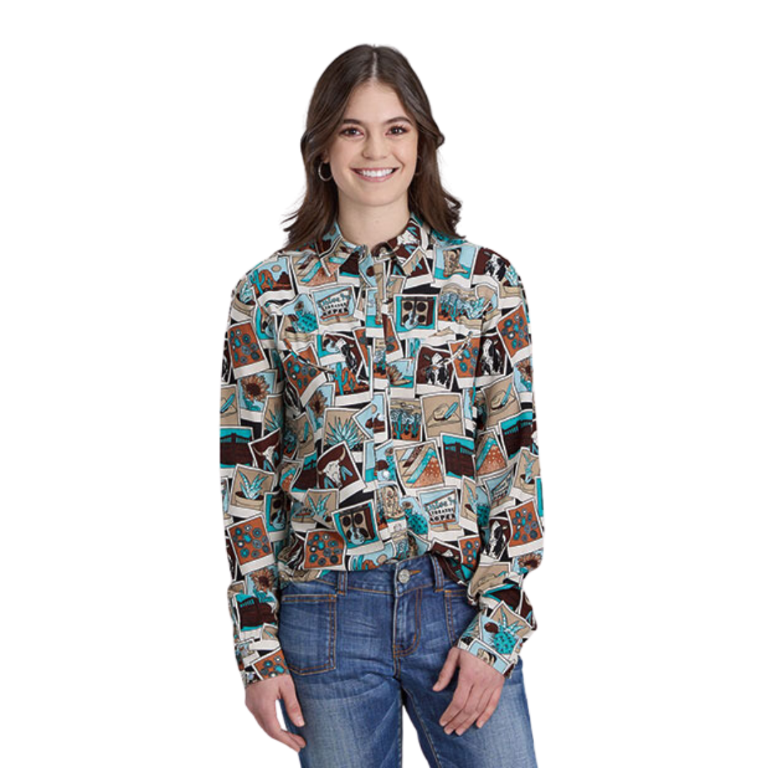 Roper Women's Rayon Multicolor Shirt