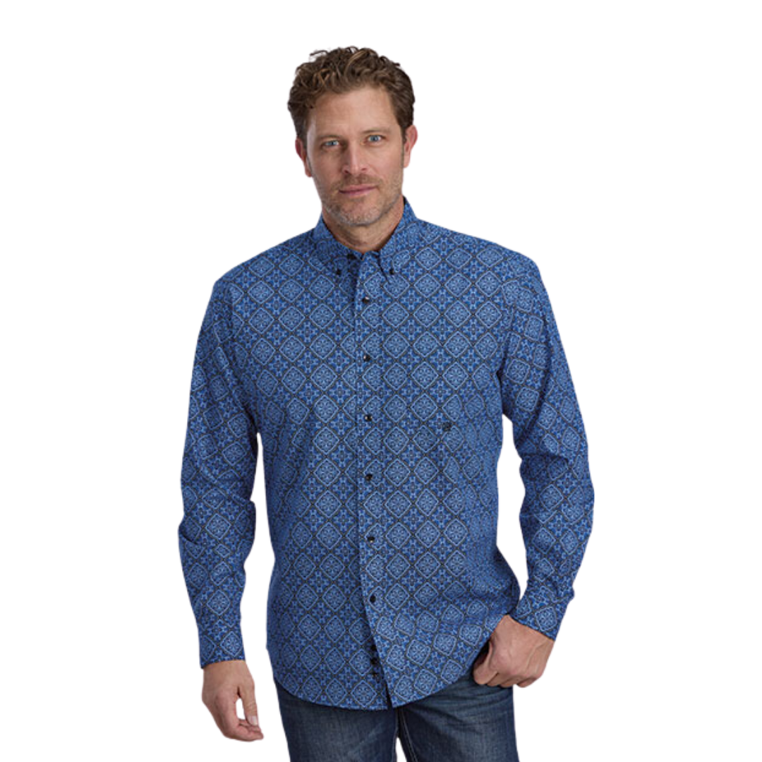 Roper Men's Sapphire Blue Shirt