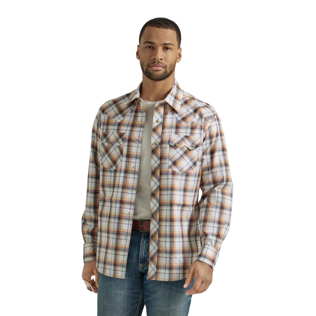 Wrangler Men's Plaid Classic Black Shirt