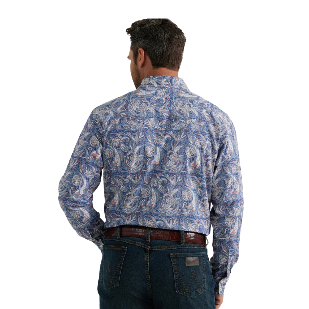 Wrangler Men's 20X Comfort Blue Shirt