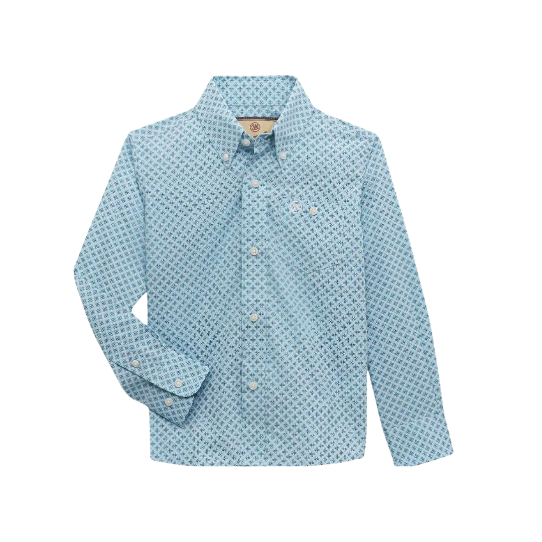 Wrangler Youth Boy's Classic Turquoise Shirt