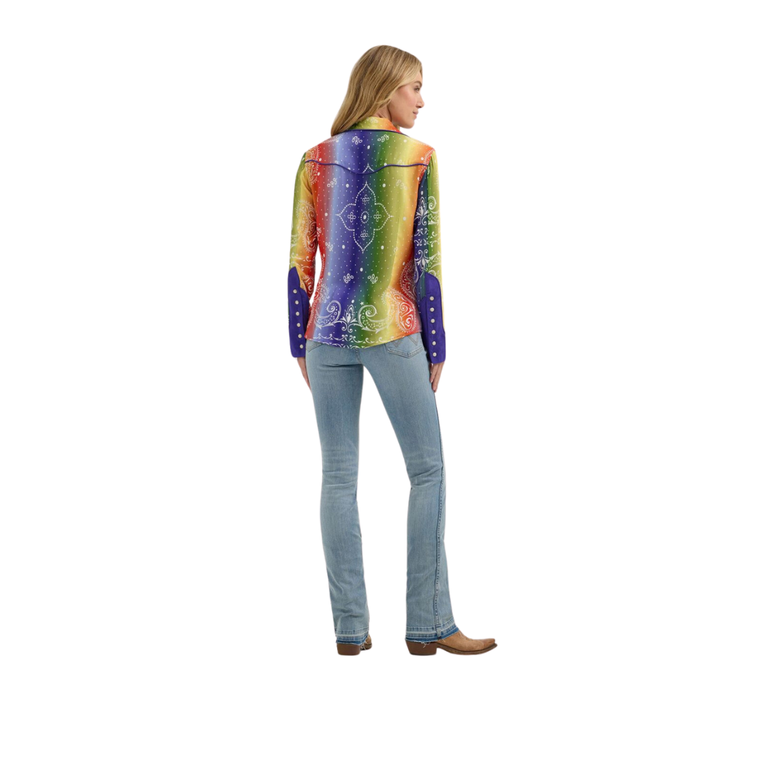 Wrangler Women's Lainey Wilson Rainbor Bandan Shirt
