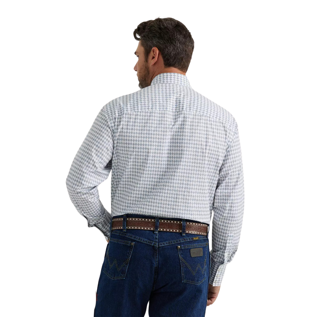 Wrangler Men's George Strait Diamond Checker Shirt