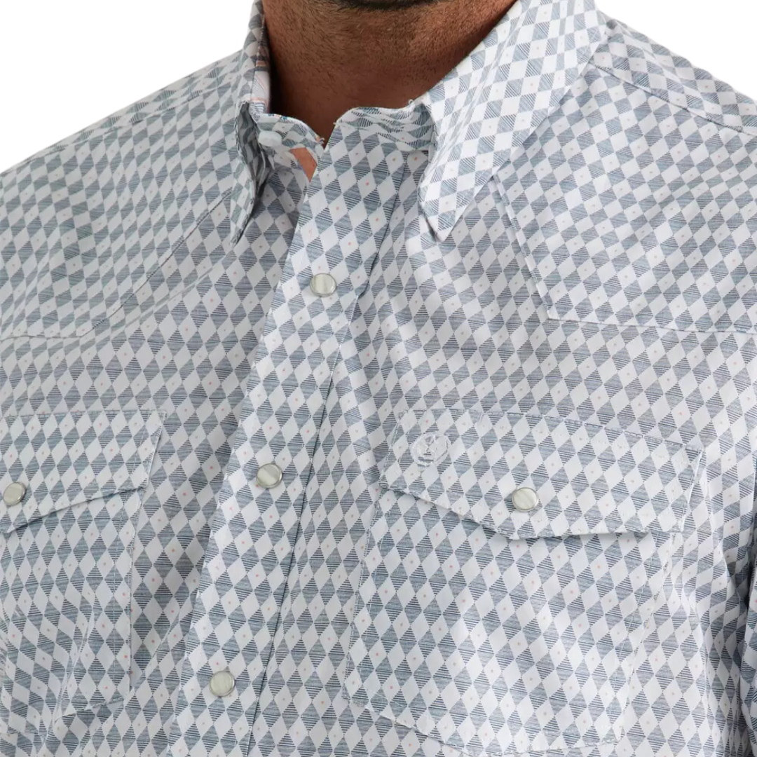 Wrangler Men's George Strait Diamond Checker Shirt