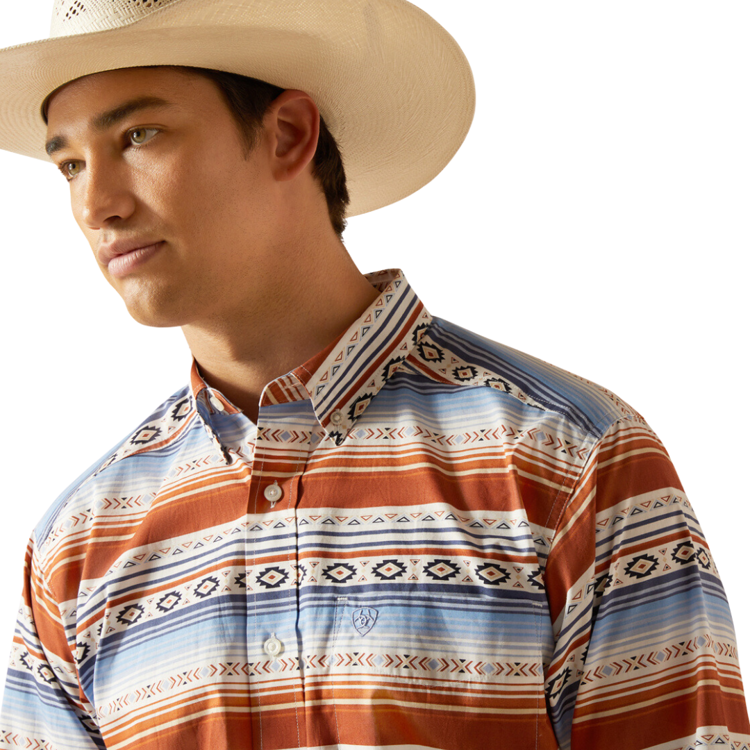 Ariat Men's Dexter Button Down Jasper Stone Shirt