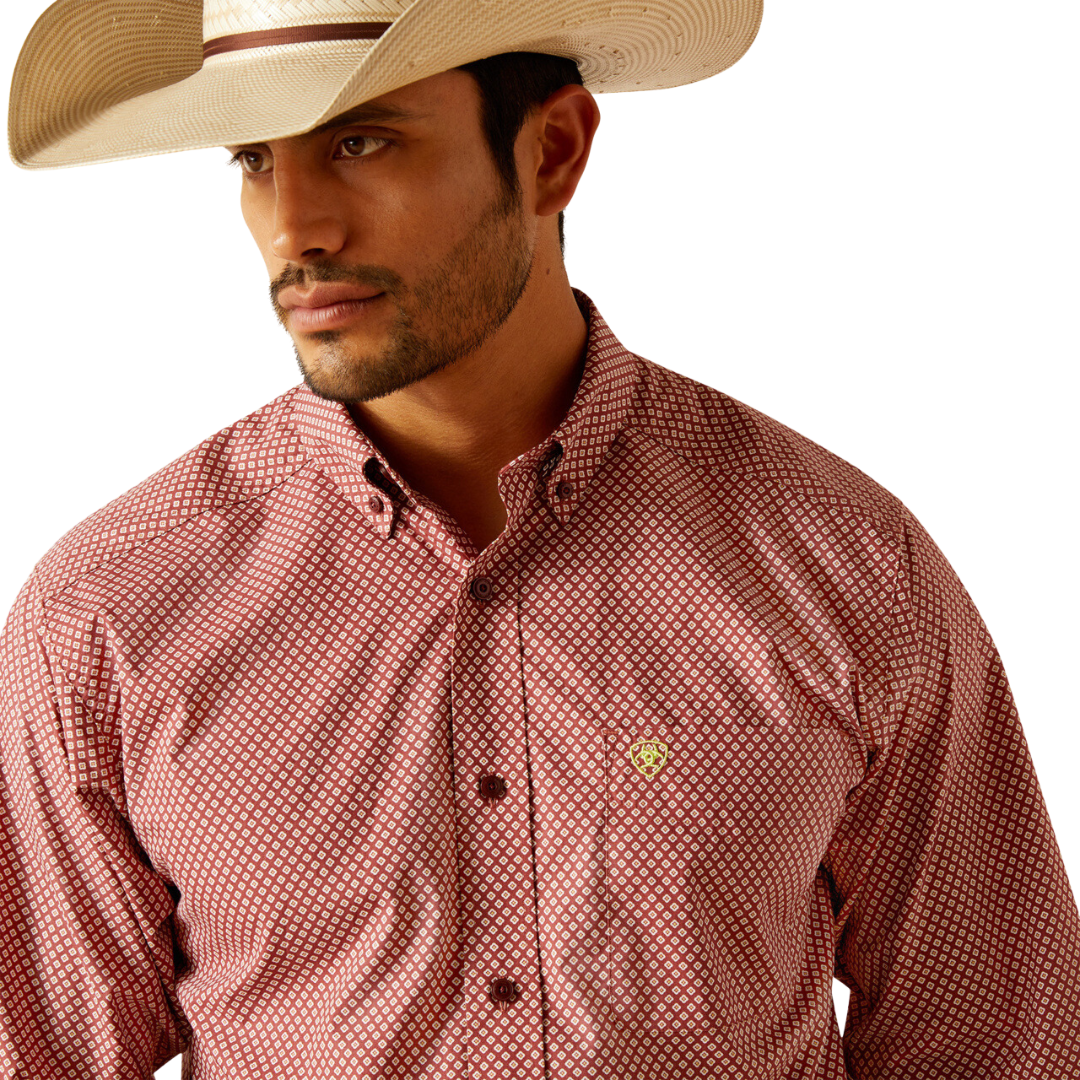 Ariat Men's Teegan Button Down Syrah Shirt