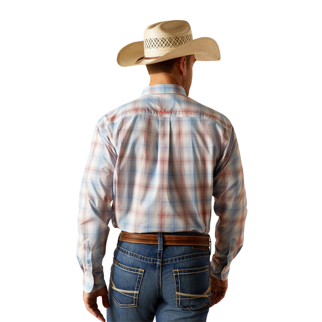 Ariat Men's Pro Joshua Ceramic Teal Shirt