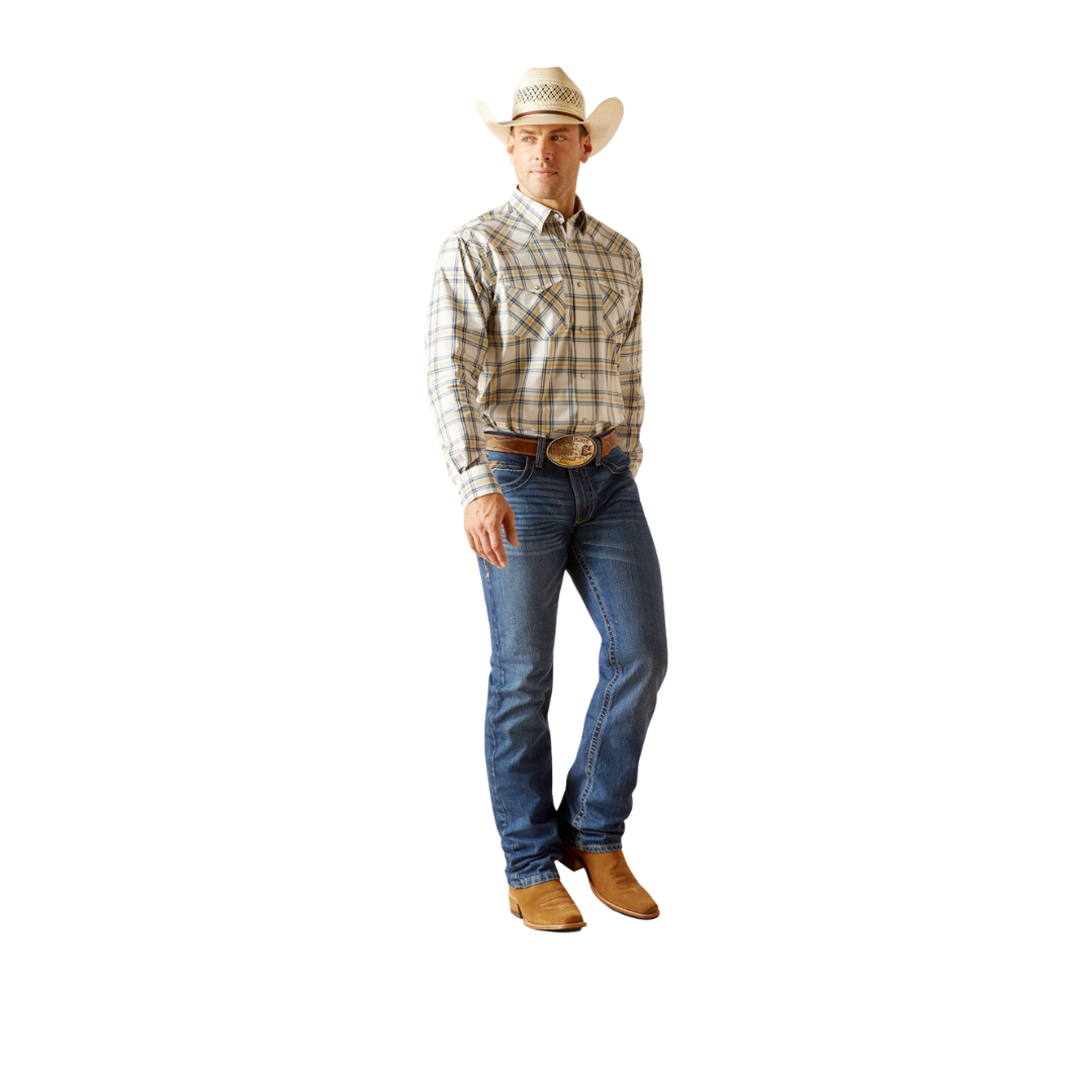 Ariat Men's Pro Elias Snap Beige Shirt