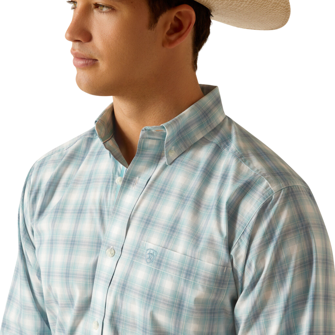 Ariat Men's Pro Elan Blue Shirt