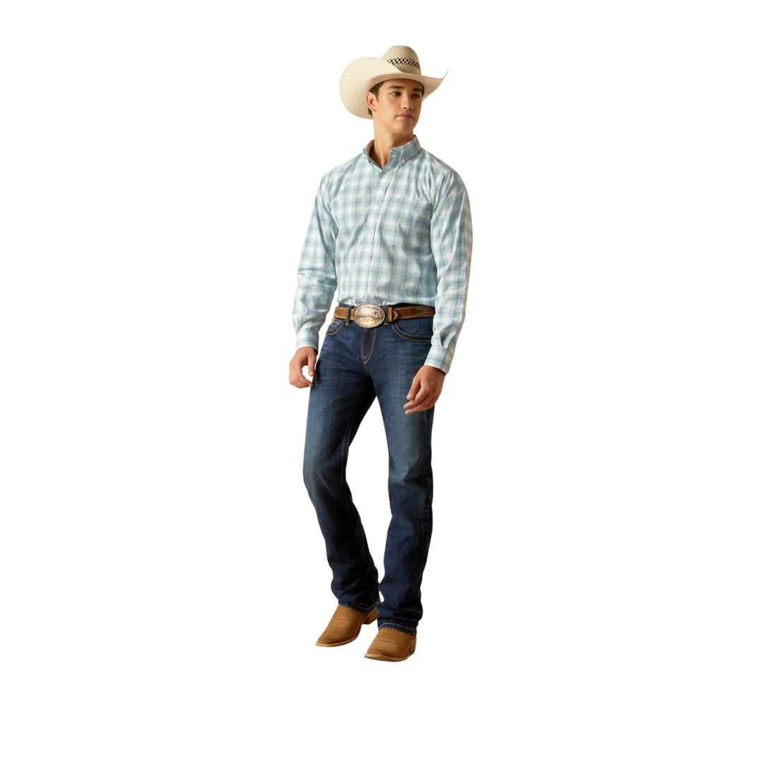 Ariat Men's Pro Elan Blue Shirt