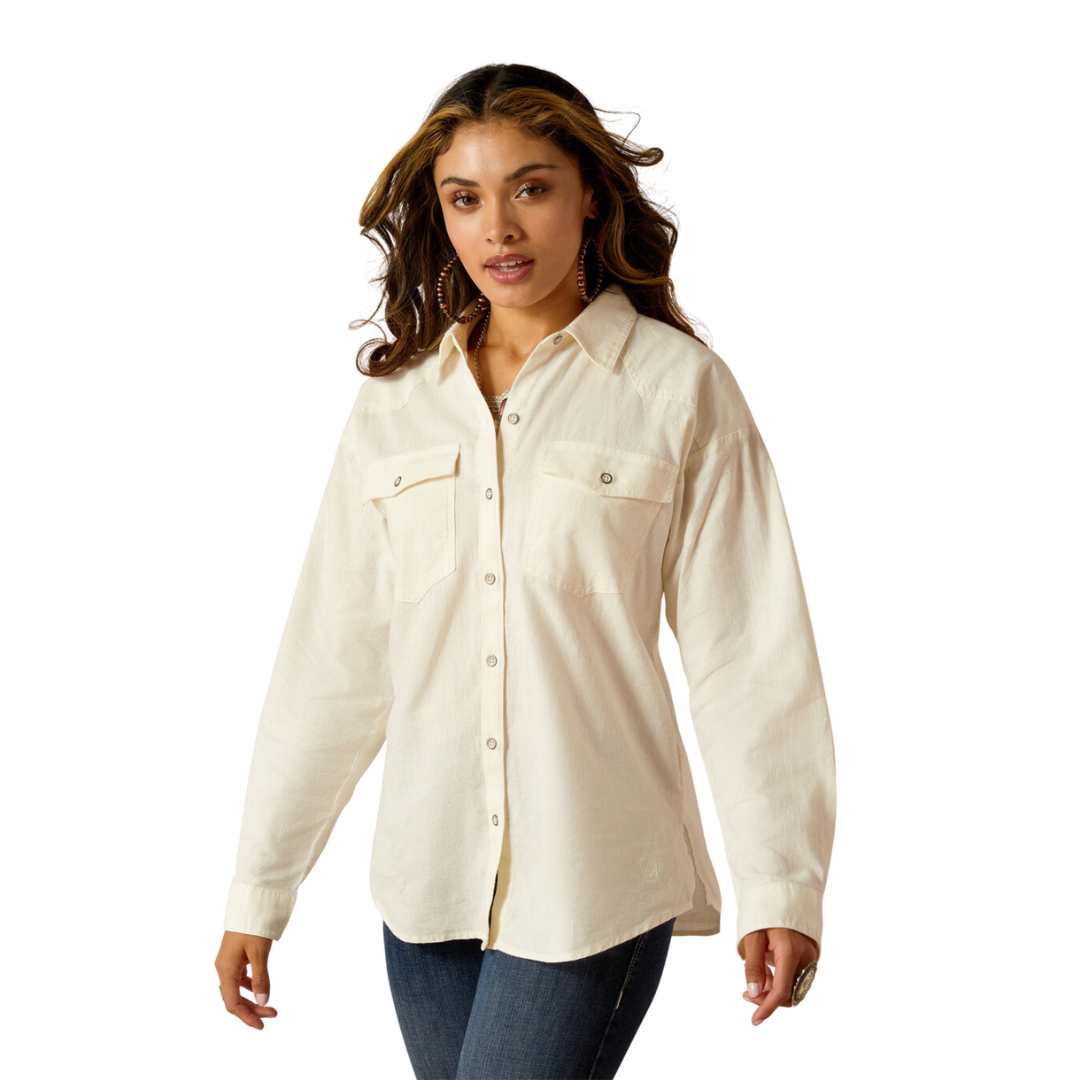 Ariat Women's Wilkes Cloud Dancer Blouse