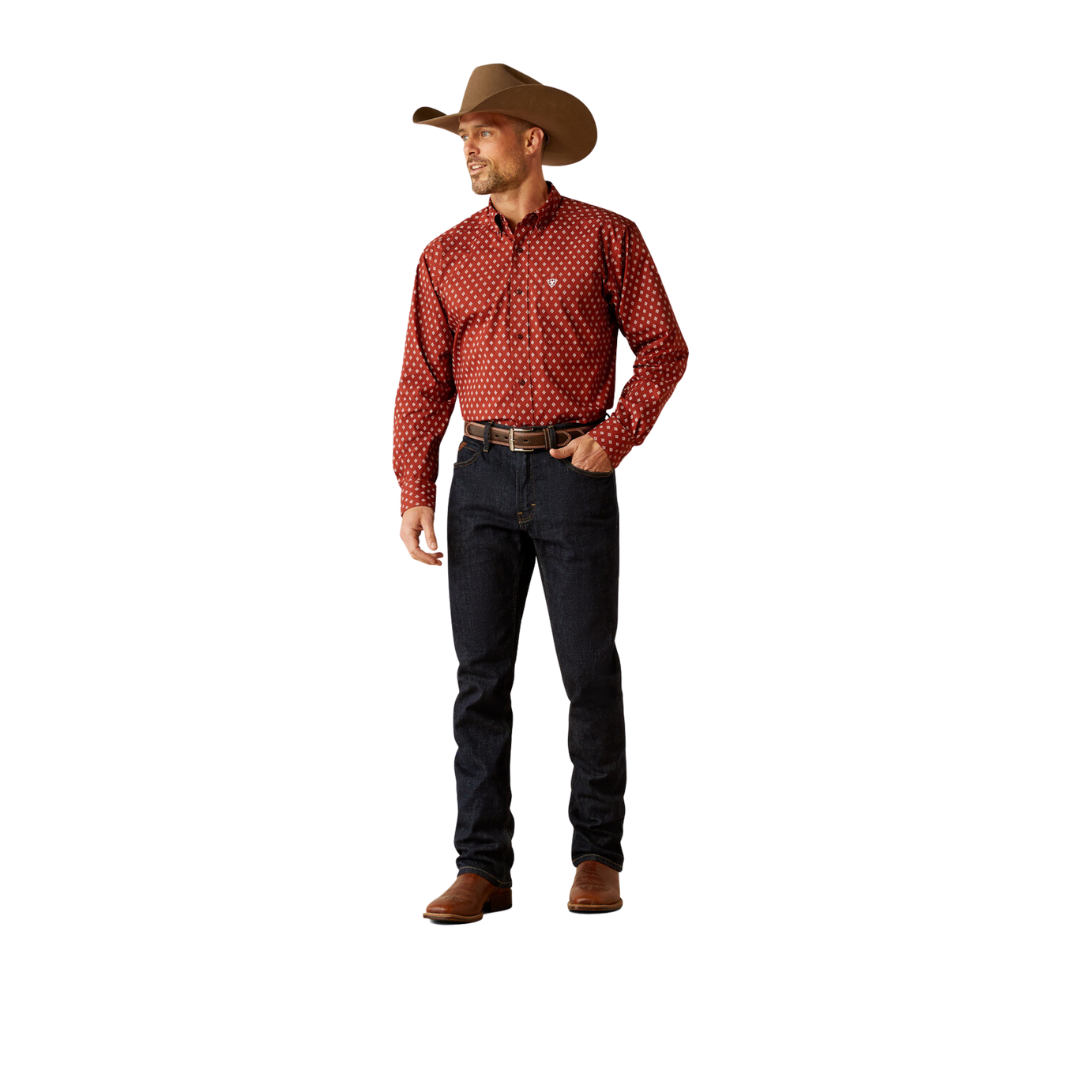 Ariat Men's Pax Burgundy Shirt