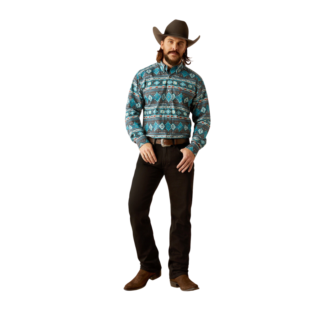 Ariat Men's Prestcot Teal Shirt