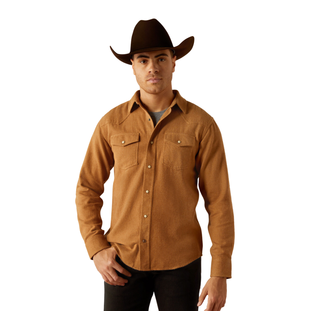 Ariat Men's Hyde Retro Pale Khaki Shirt
