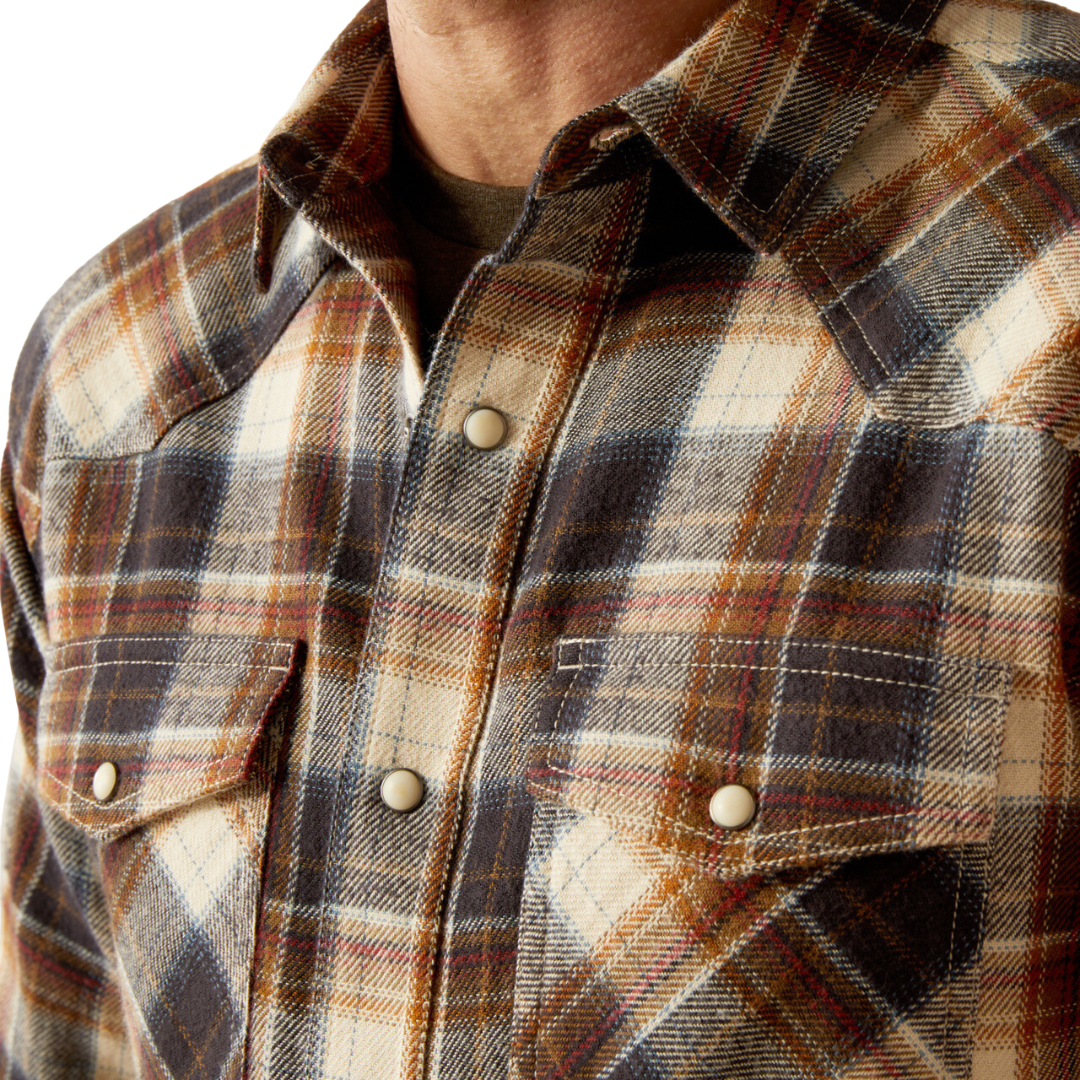 Ariat Men's Harford Retro Snap Black Shirt