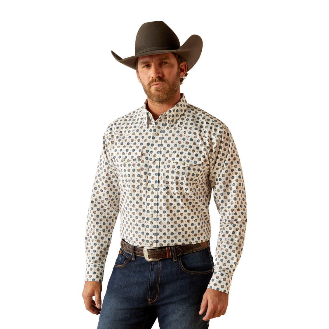 Ariat Men's Warren Snap White Shirt