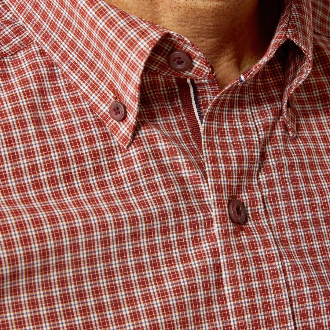 Ariat Men's Pro Pedro Burgundy Shirt