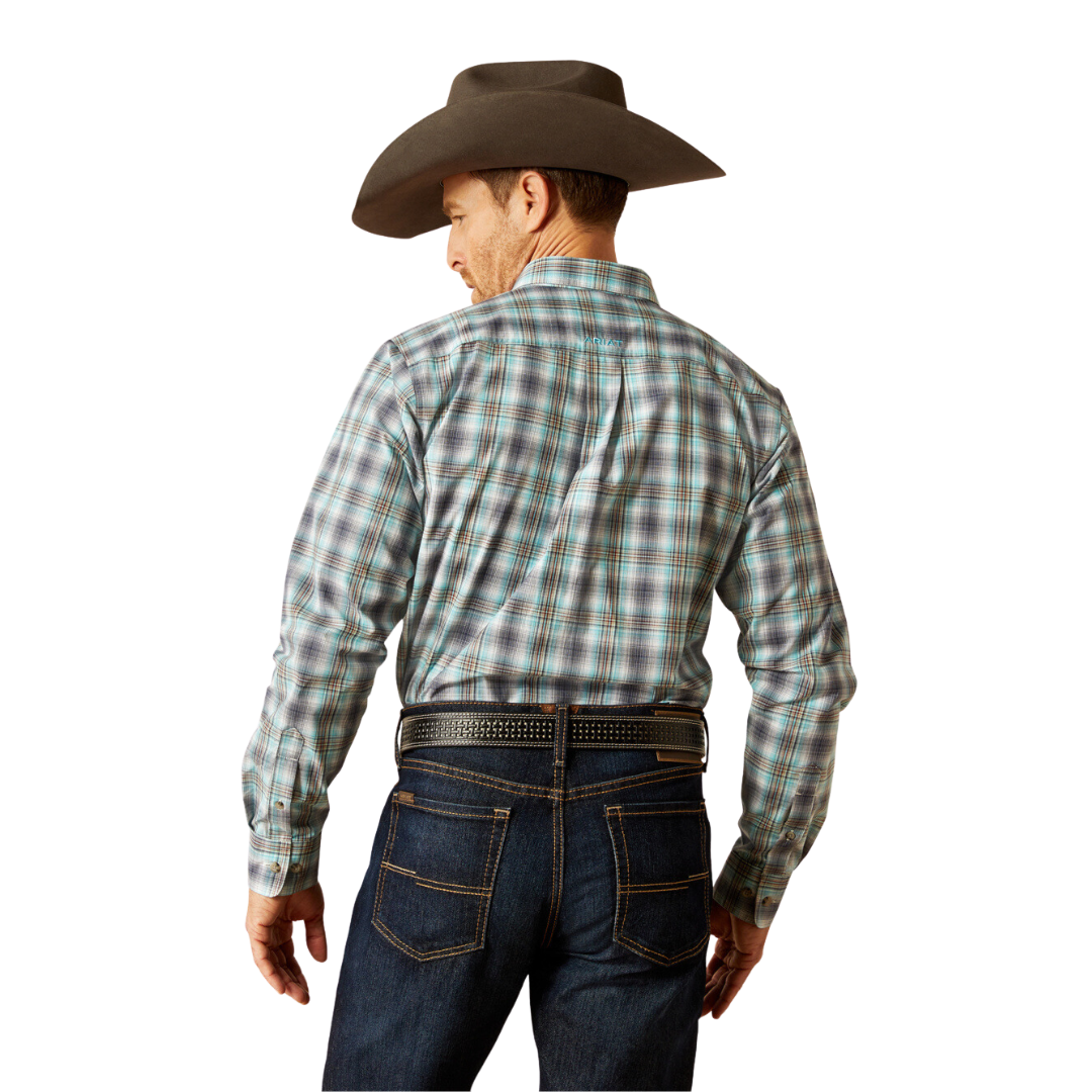 Ariat Men's Pro Piers Teal Shirt