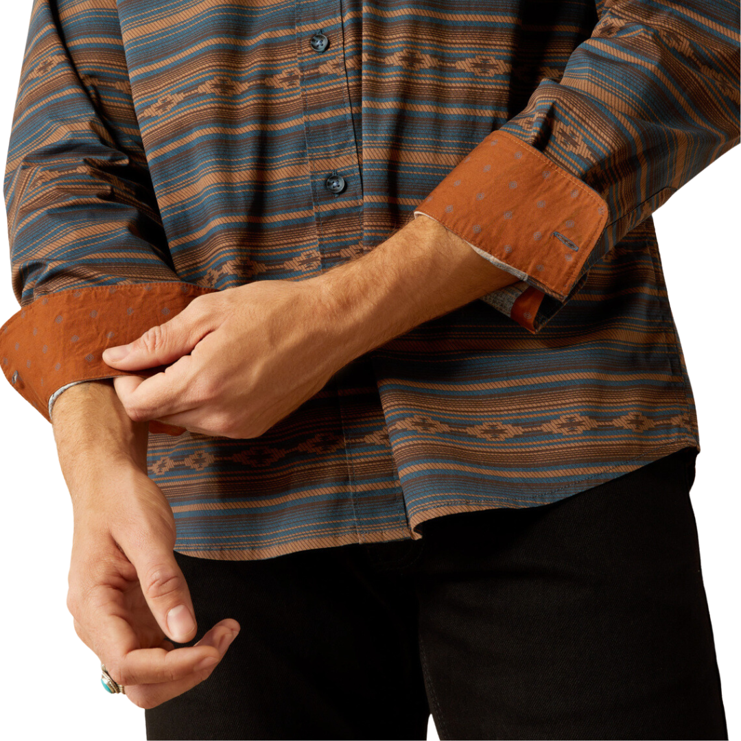 Ariat Men's Mayor Turquoise Shirt