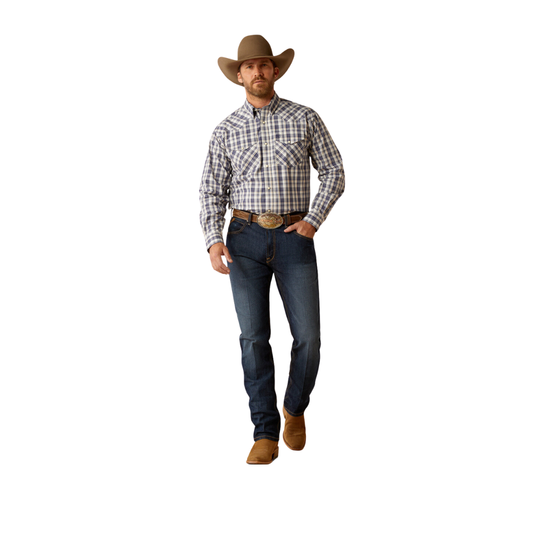 Ariat Men's Pro Caine Navy Shirt