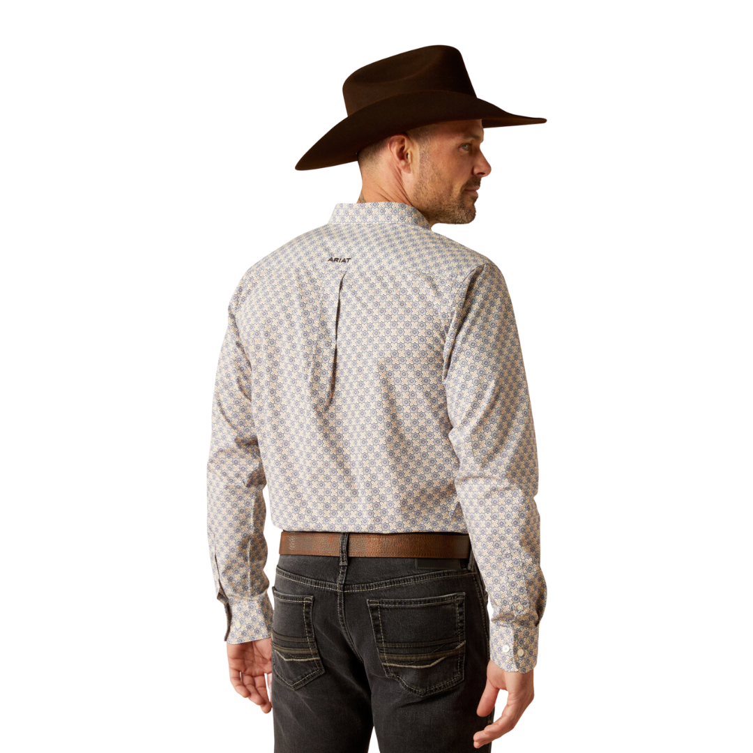 Ariat Men's Cario Grey Blue Shirt