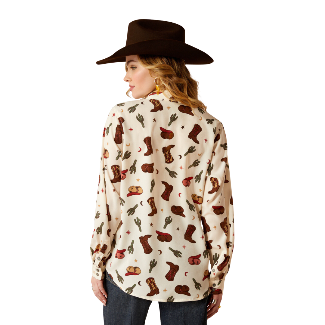 Ariat Women's Homestyle Western Cowgirl Print Shirt