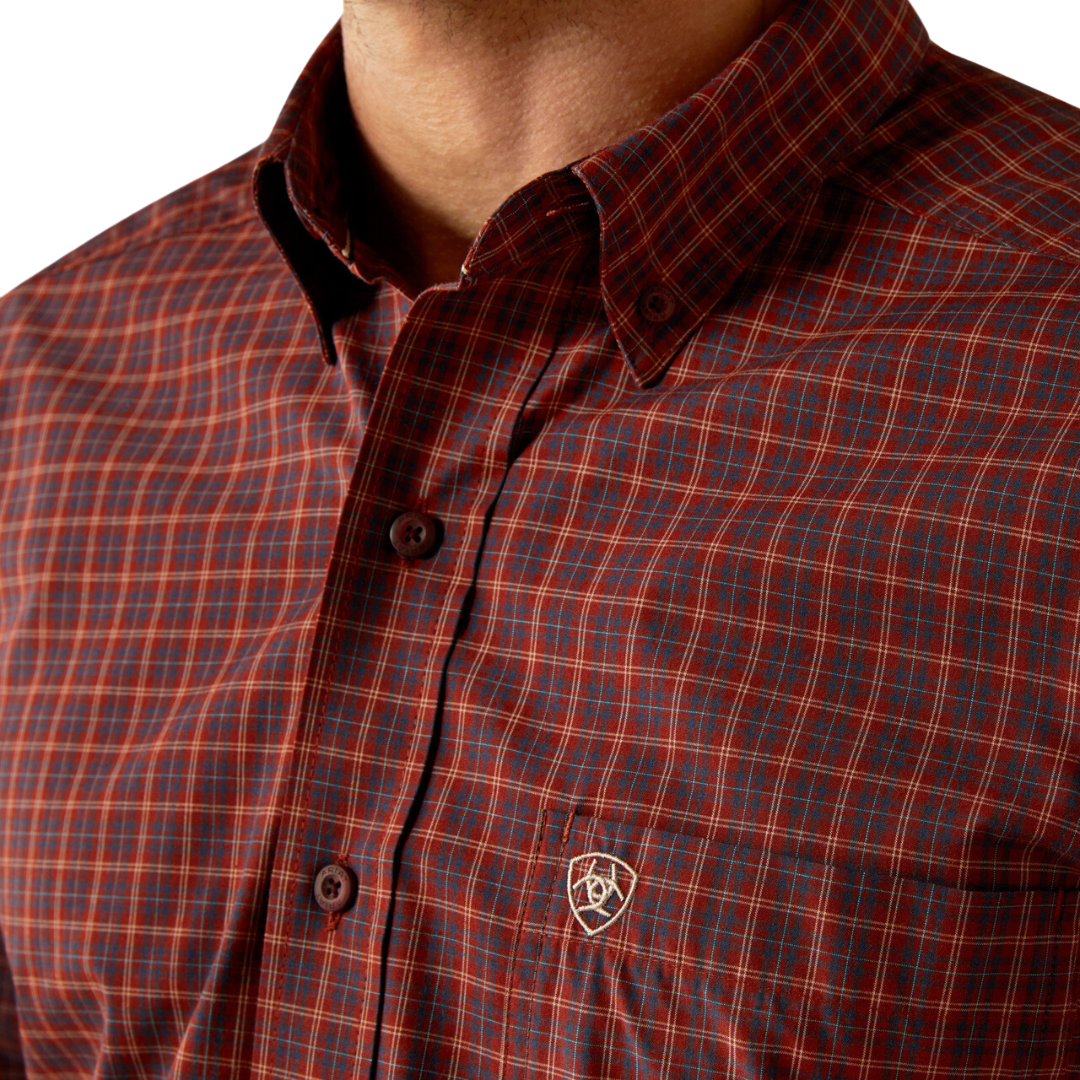 Ariat Men's Pro Pavel Burgundy Shirt