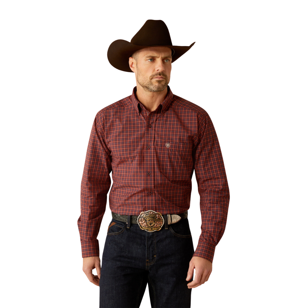 Ariat Men's Pro Pavel Burgundy Shirt