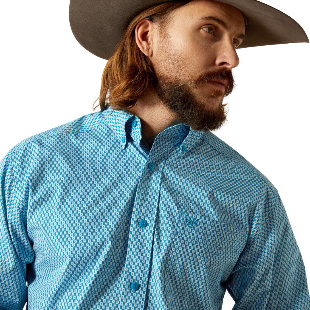 Ariat Men's Johnson Blue Shirt