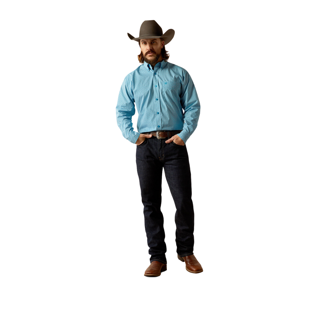 Ariat Men's Johnson Blue Shirt