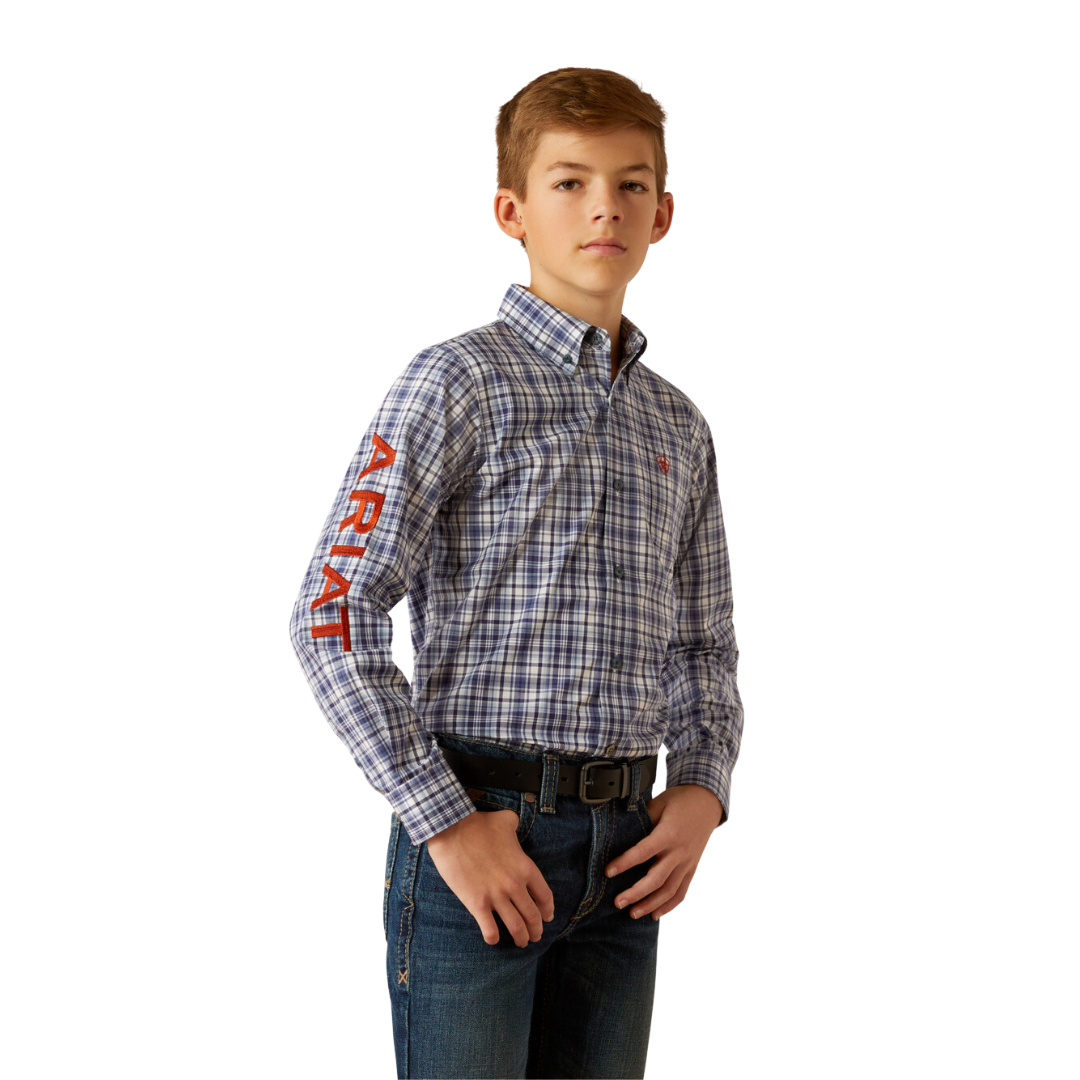 Ariat Youth Boy's Pro Team Orion Navy Shirt