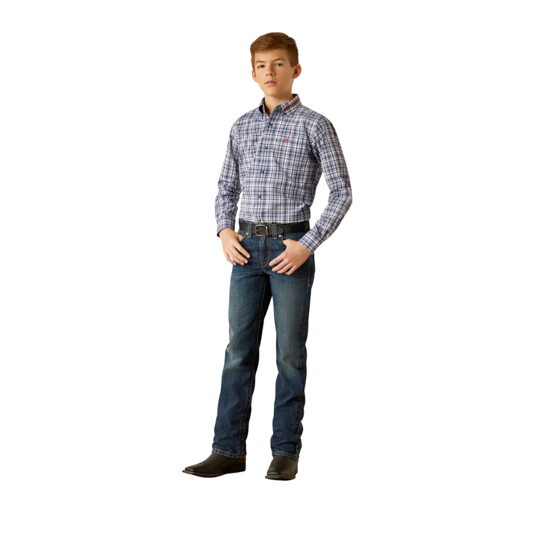 Ariat Youth Boy's Pro Team Orion Navy Shirt