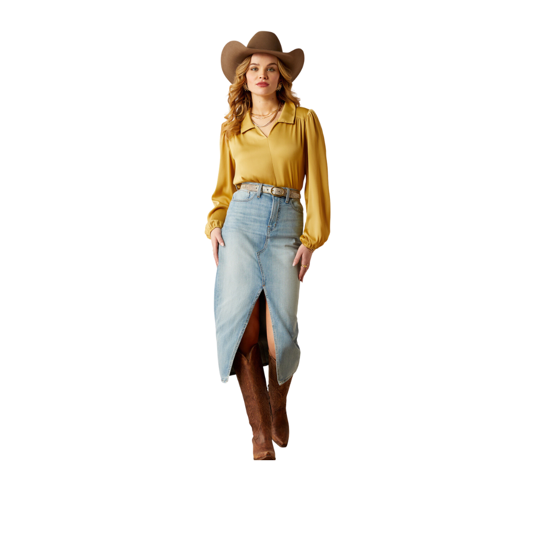 Ariat Women's Shimmer Top Antelope Shirt