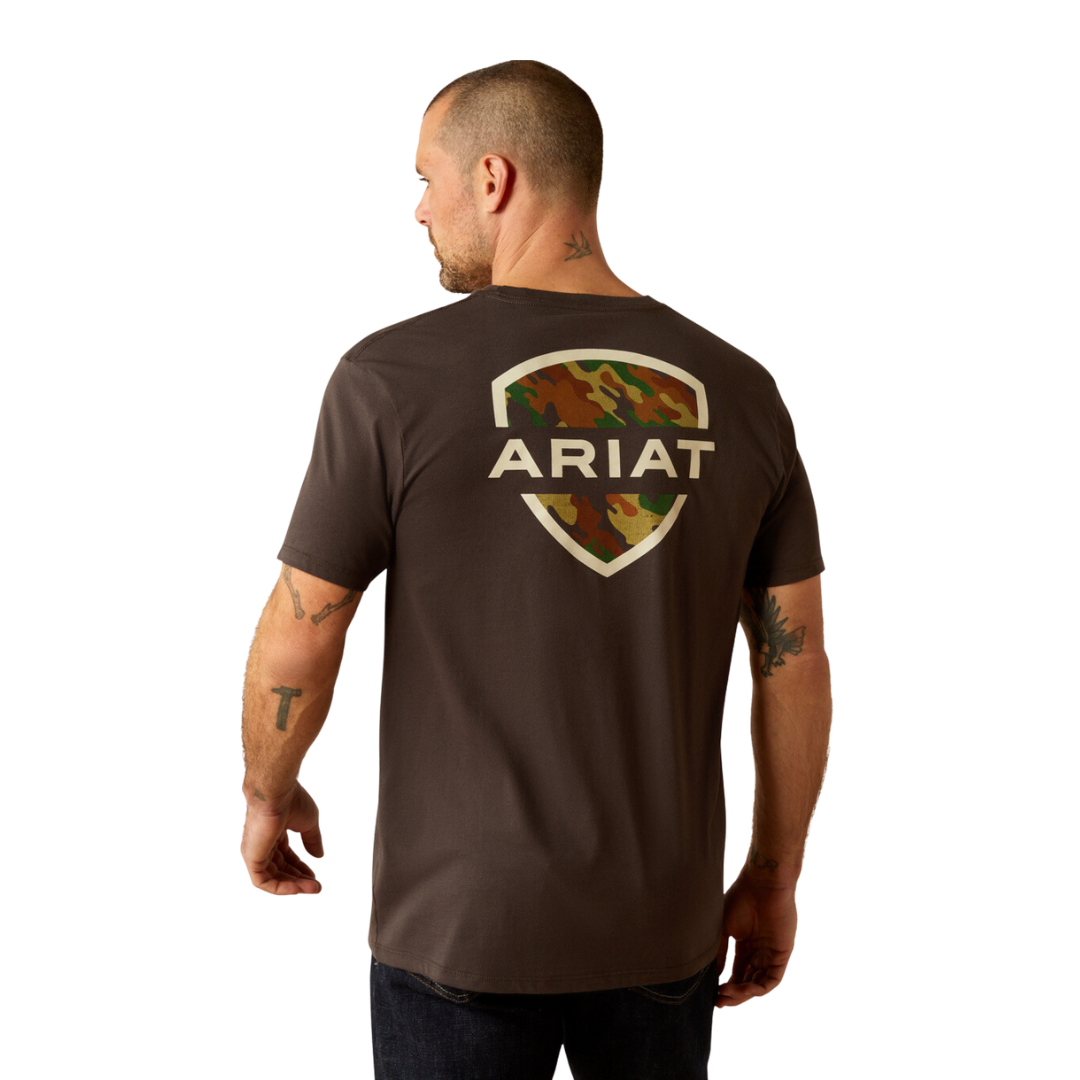 Ariat Men's Ambush Camo Vintage Black Shirt