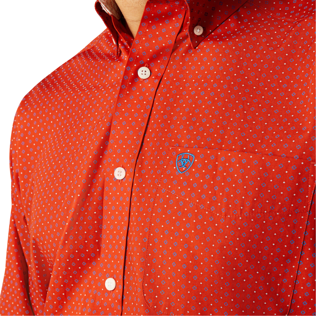Ariat Men's Lucian Orange Shirt