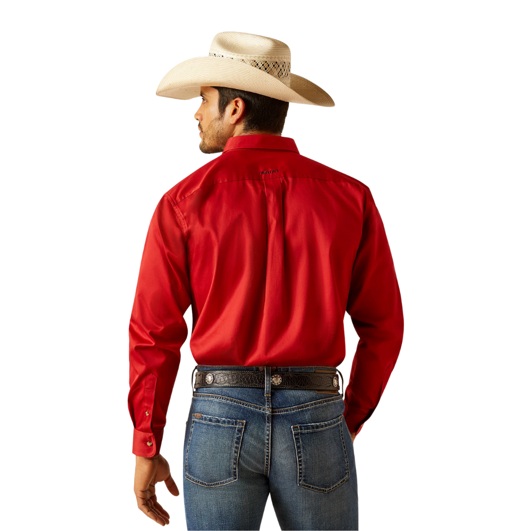 Ariat Men's Team Logo Twill Classic Red Shirt