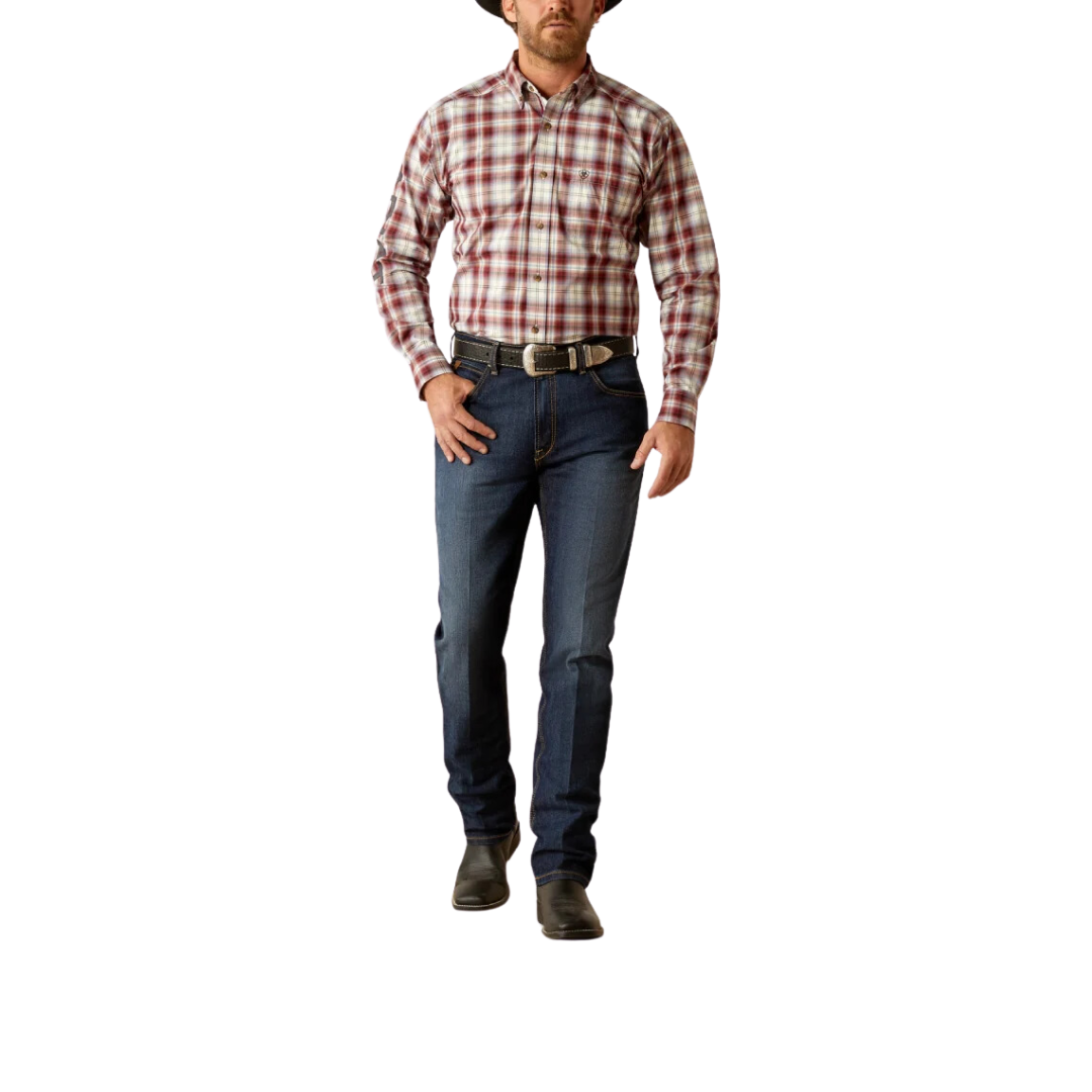 Ariat Men's Oscar Plaid Red Shirt
