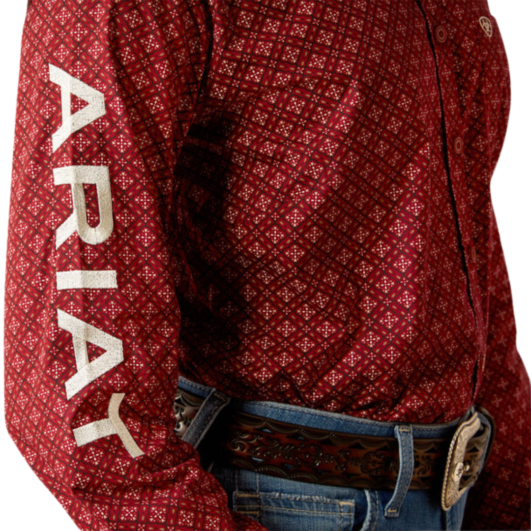 Ariat Women's Team Kirby Stretch Sanders Red Shirt