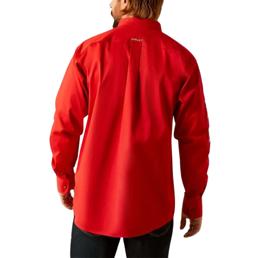 Ariat Men's Team Logo Red Shirt