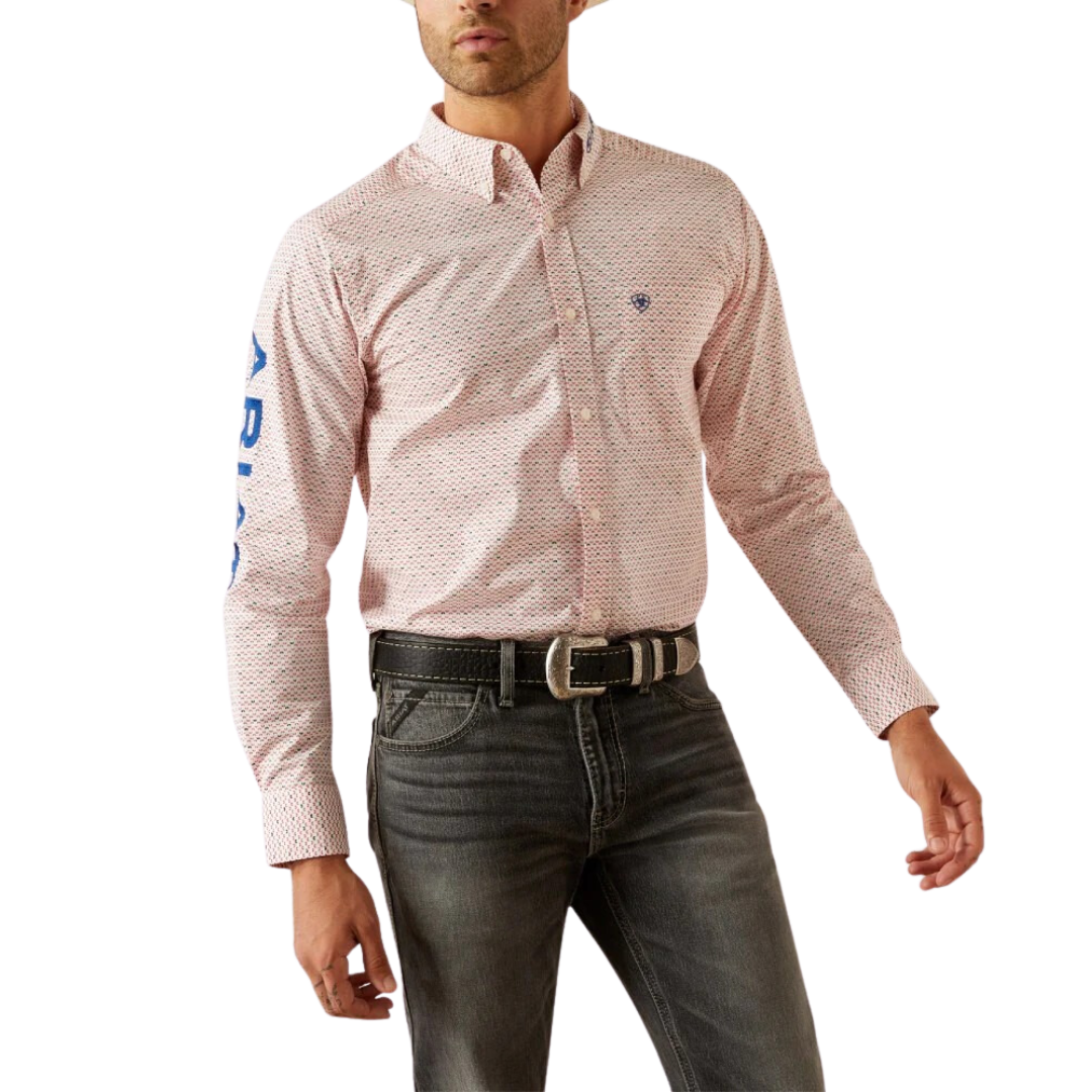 Ariat Men's Primo Fitted Red Shirt