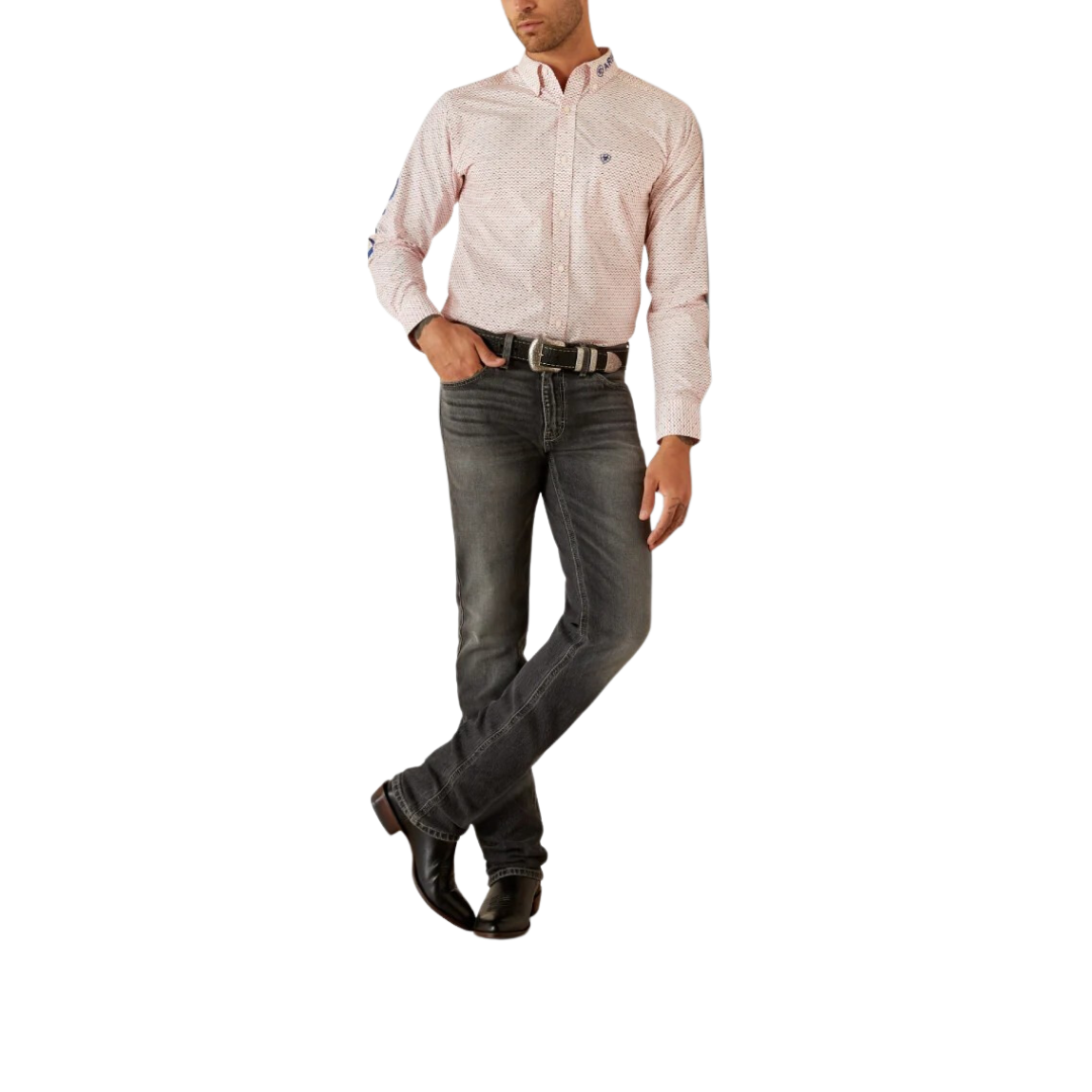 Ariat Men's Primo Fitted Red Shirt