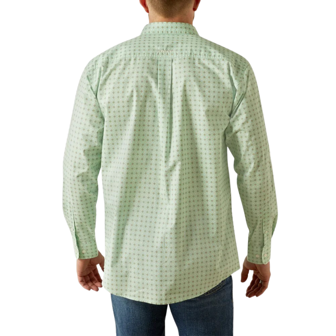 Ariat Men's Pierson Classic Fit Light Green Shirt
