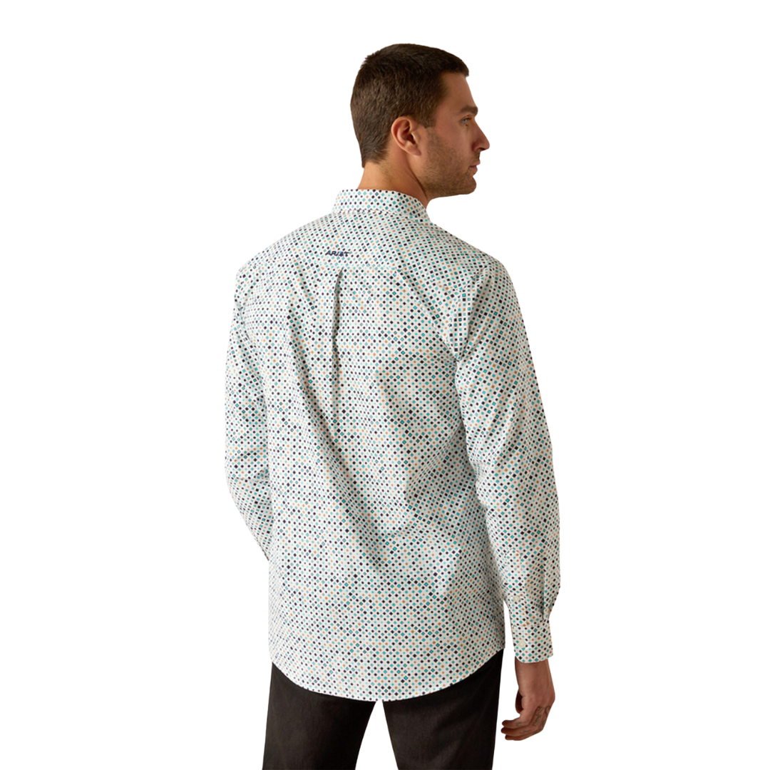 Ariat Men's Jansen Print Blue Shirt