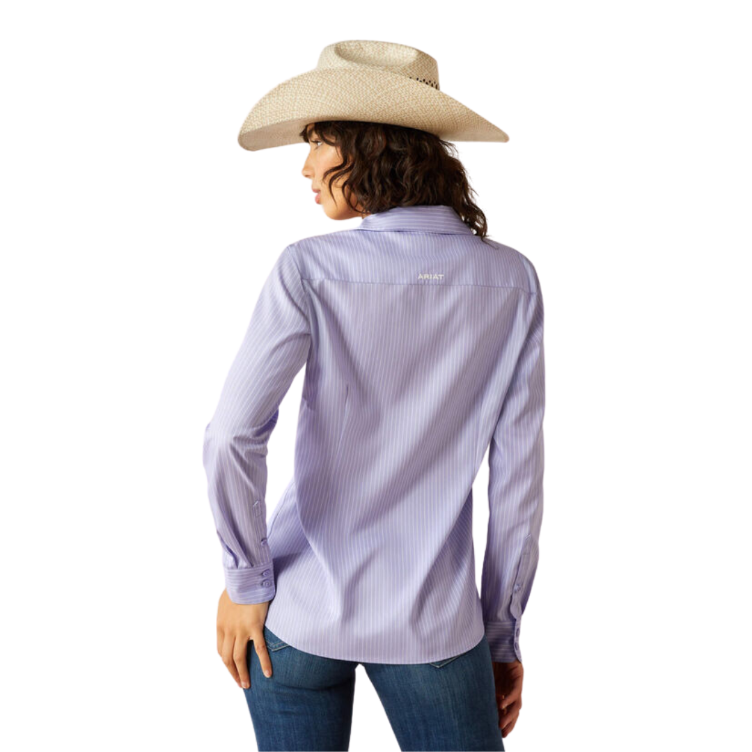 Ariat Women's Kirby Pro Sweet Lavender Stripe Shirt