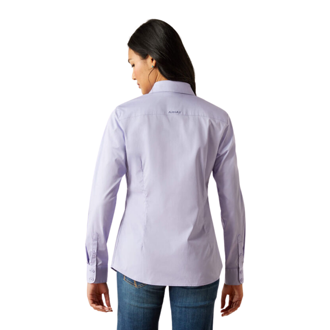 Ariat Women's Team Kirby Stretch Sweet Lavender Shirt