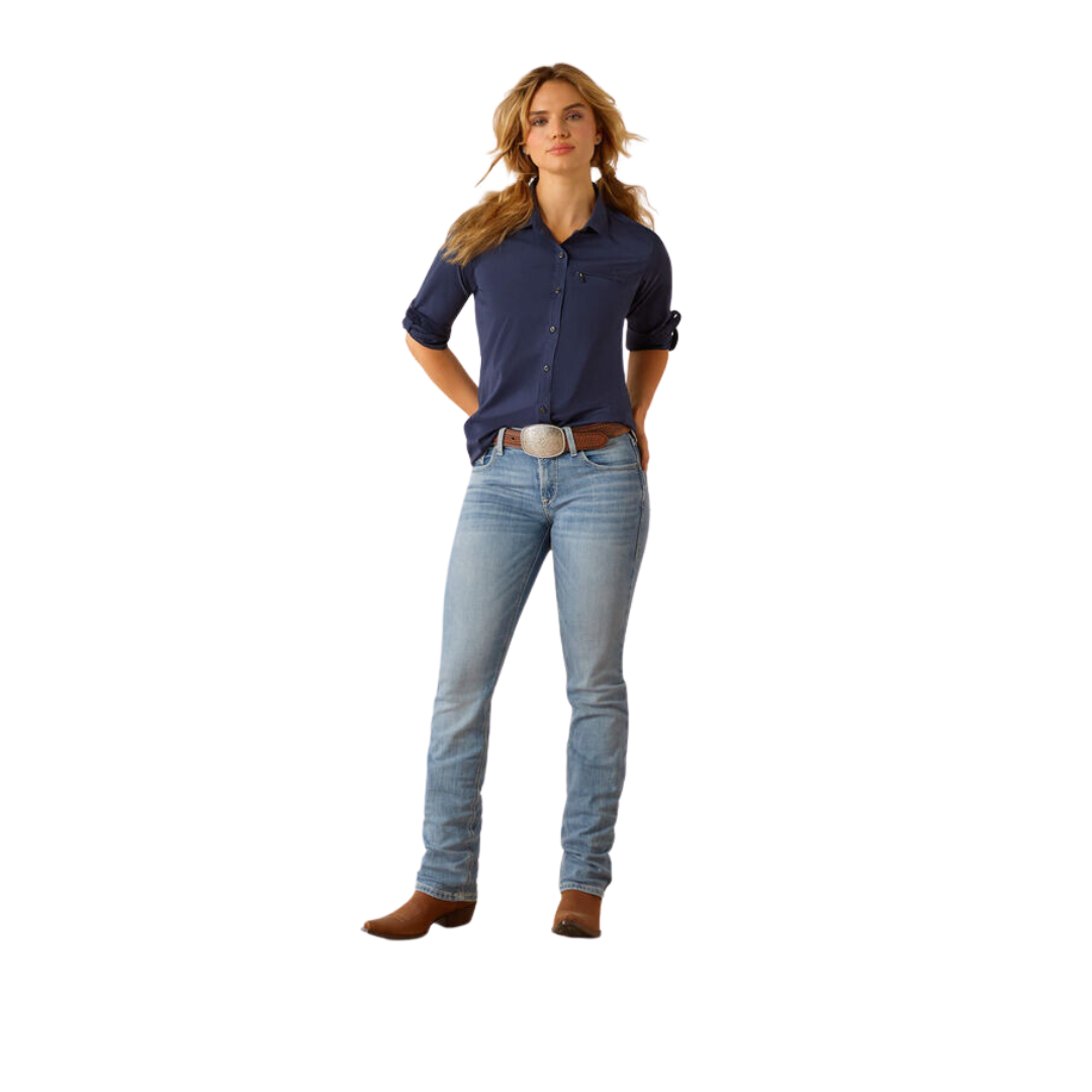 Ariat Women's Venttek Stretch Black Iris Shirt