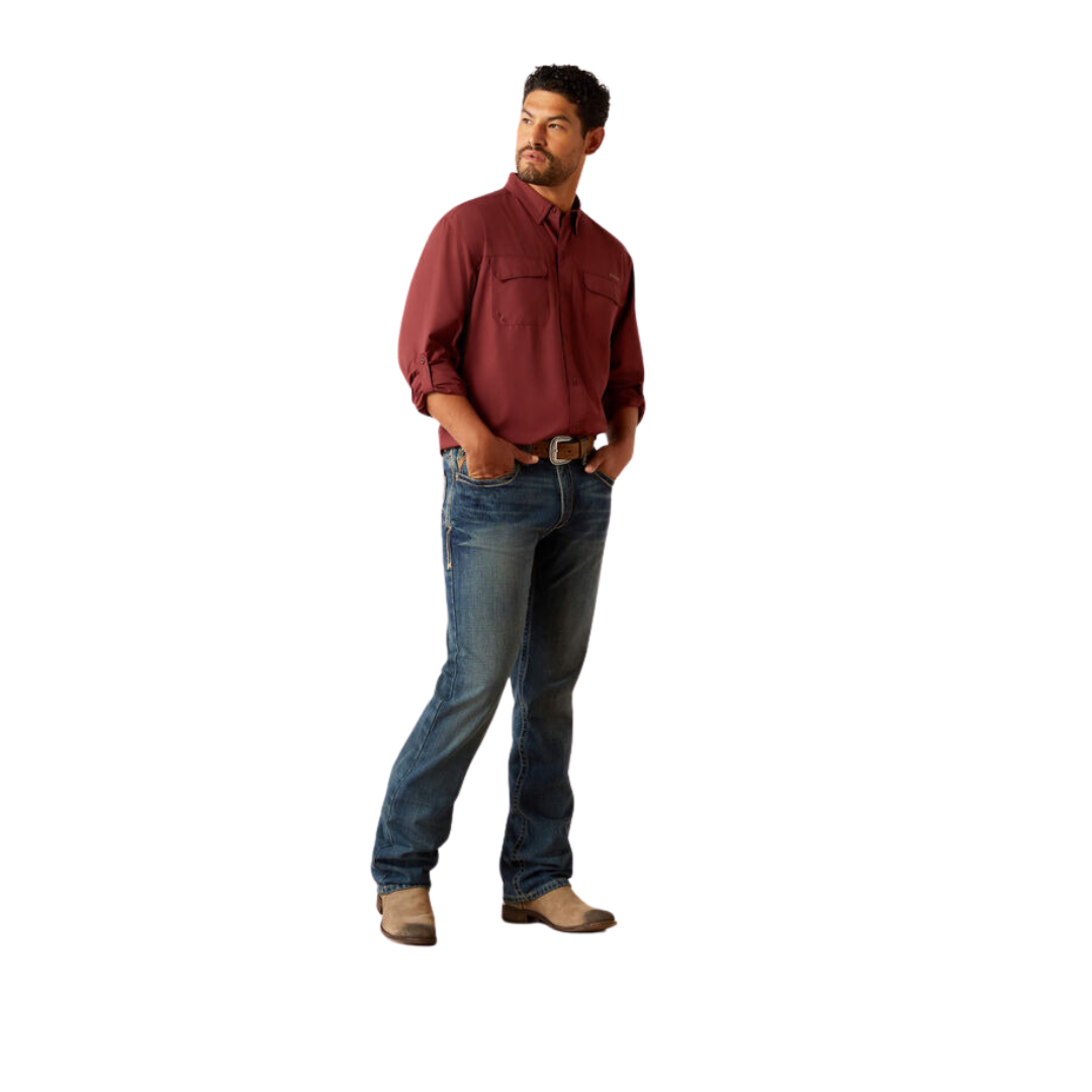 Ariat Men's Venttek Outbound Red Mahogany Shirt