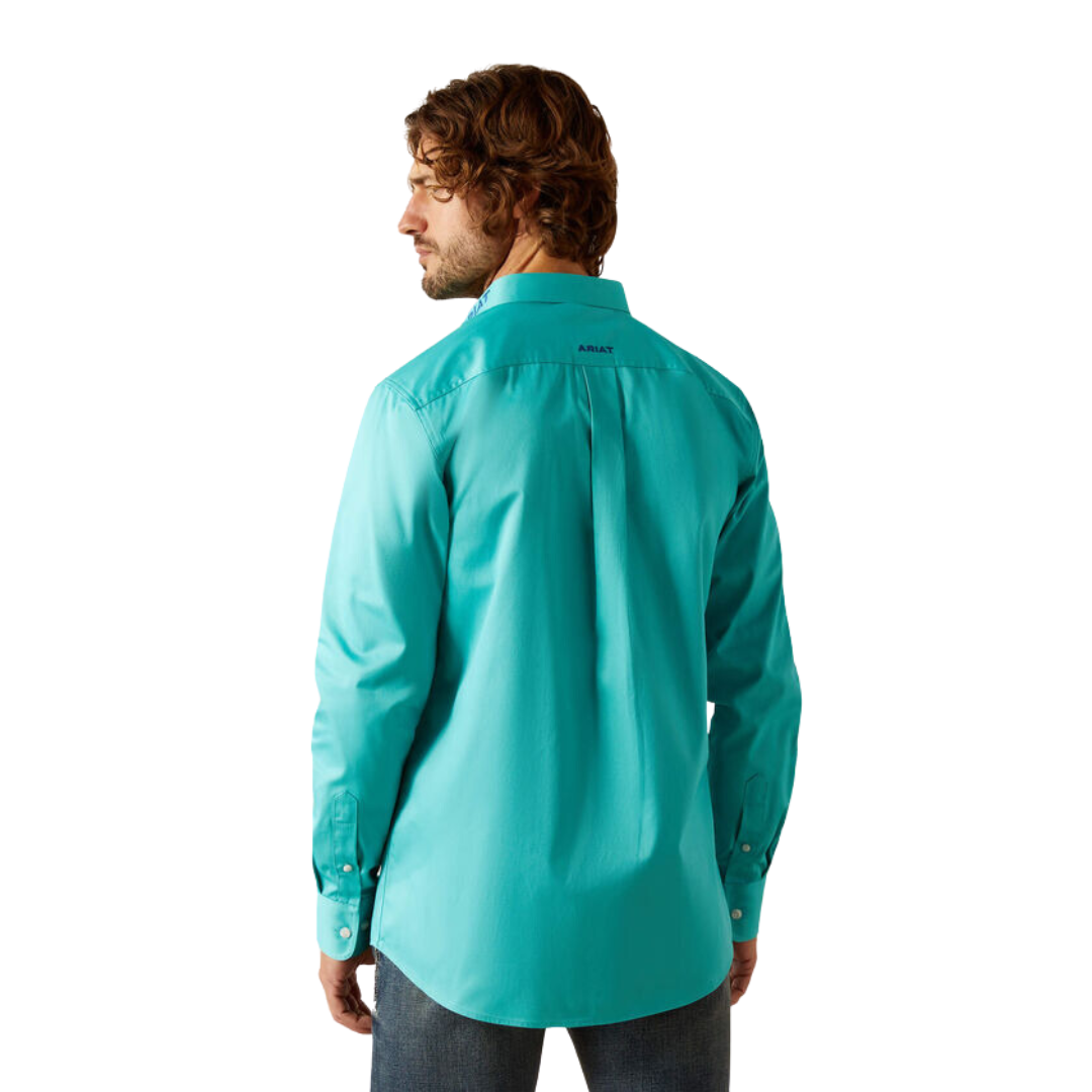 Ariat Men's Venttek Outbound Turquoise Blue Shirt